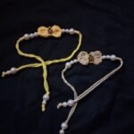 Om Crochet Bow & Pearl Rakhi