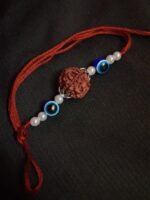 Rudraksha & Evil Eye Protection Rakhi - Image 3