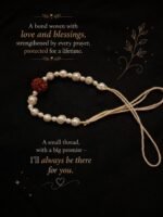 Rudraksha & Assorted Pearl Rakhi - Image 3