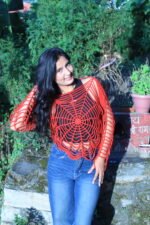 Crochet Spider Web Top (M Size)