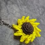 Crochet Sunflower Keychain
