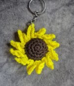 Crochet Sunflower Keychain - Image 4