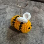 Crochet Bee Keychain