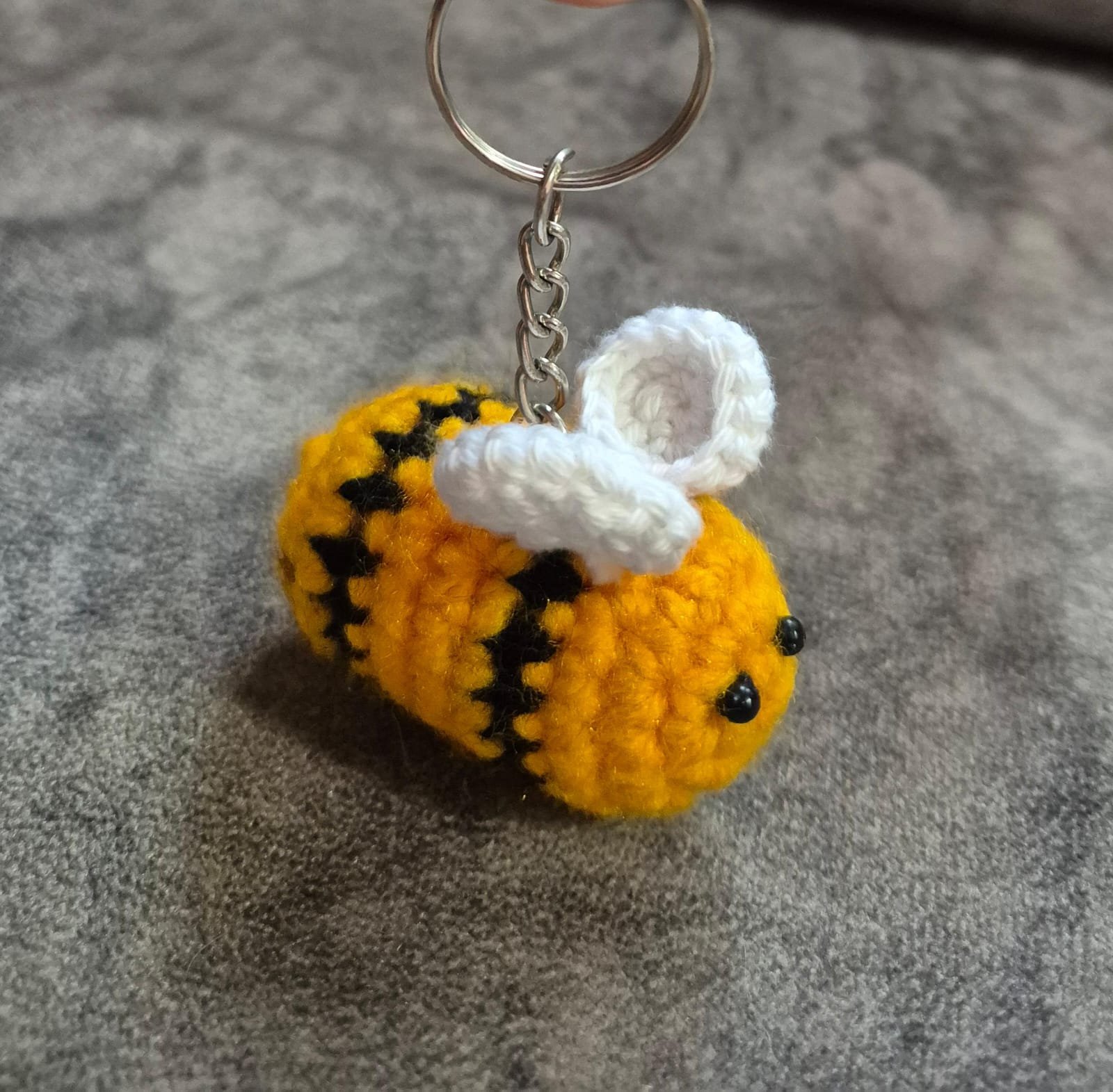 WhatsApp Image 2026-09-04 at 1.03.42 PM Crochet Bee Keychain - Image 1