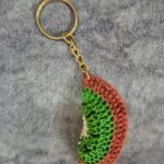 Crochet Kiwi Keychain