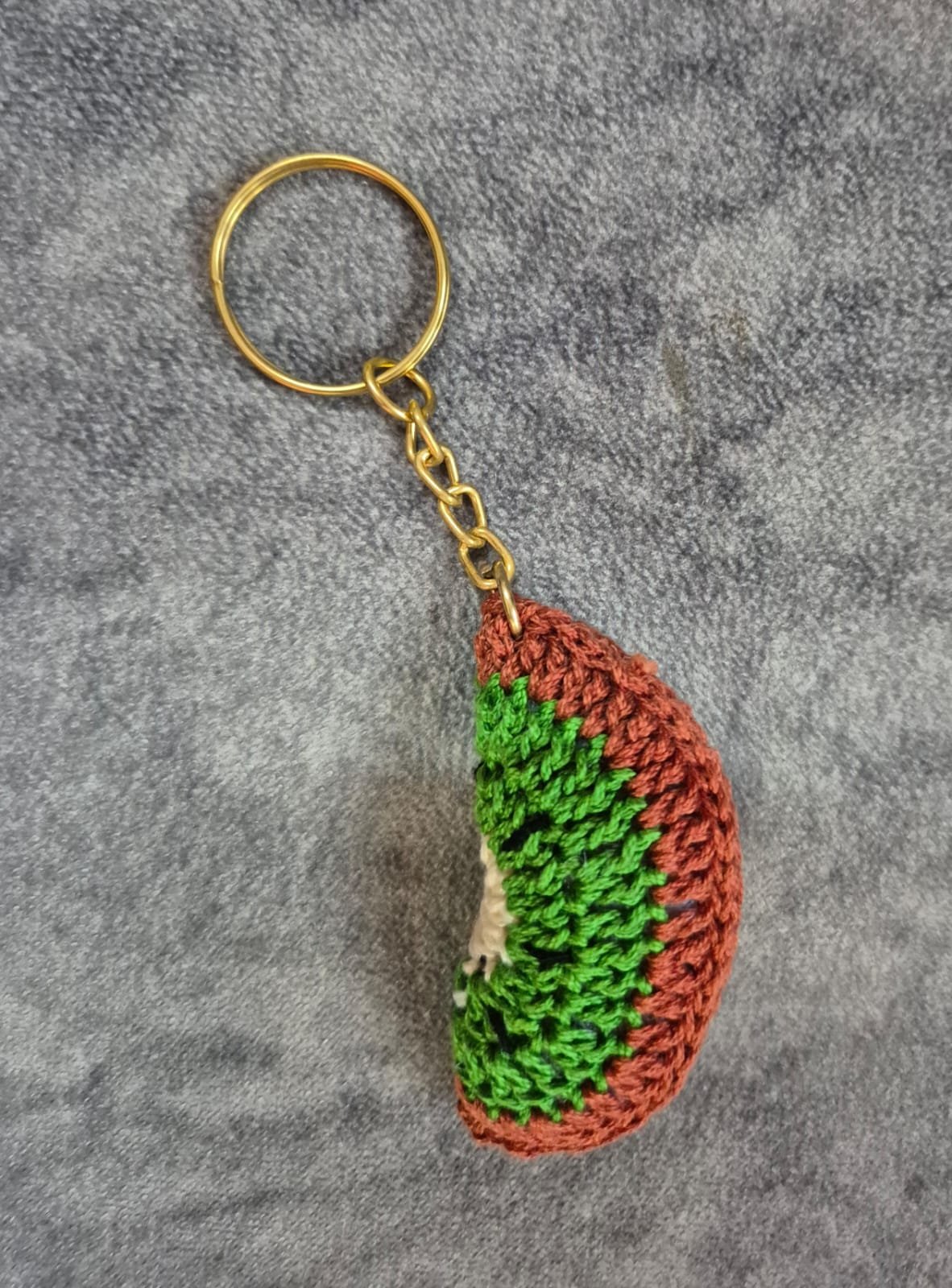 WhatsApp Image 2026-09-04 at 1.05.47 PM Crochet Kiwi Keychain - Image 1