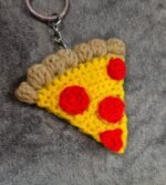 Crochet Pizza Keychain - Image 2