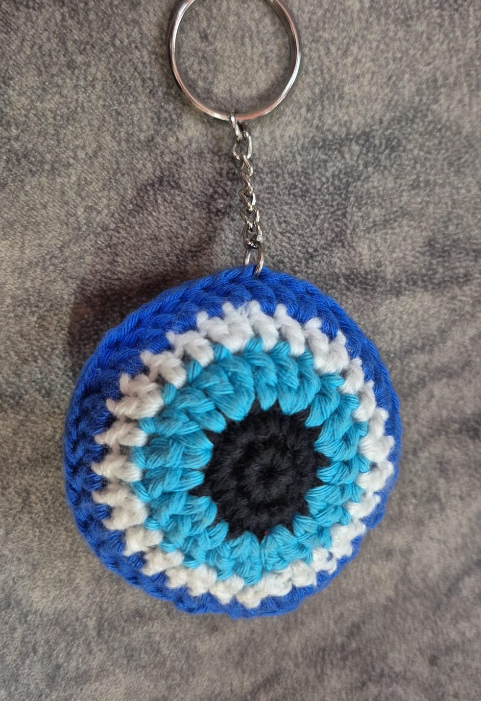 WhatsApp Image 2026-09-04 at 1.11.48 PM Crochet Evil Eye Keychain - Image 1