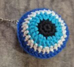 Crochet Evil Eye Keychain - Image 2