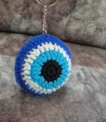 Crochet Evil Eye Keychain - Image 4