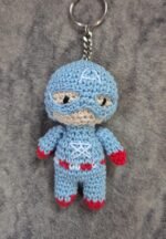 Crochet Captain America Keychain