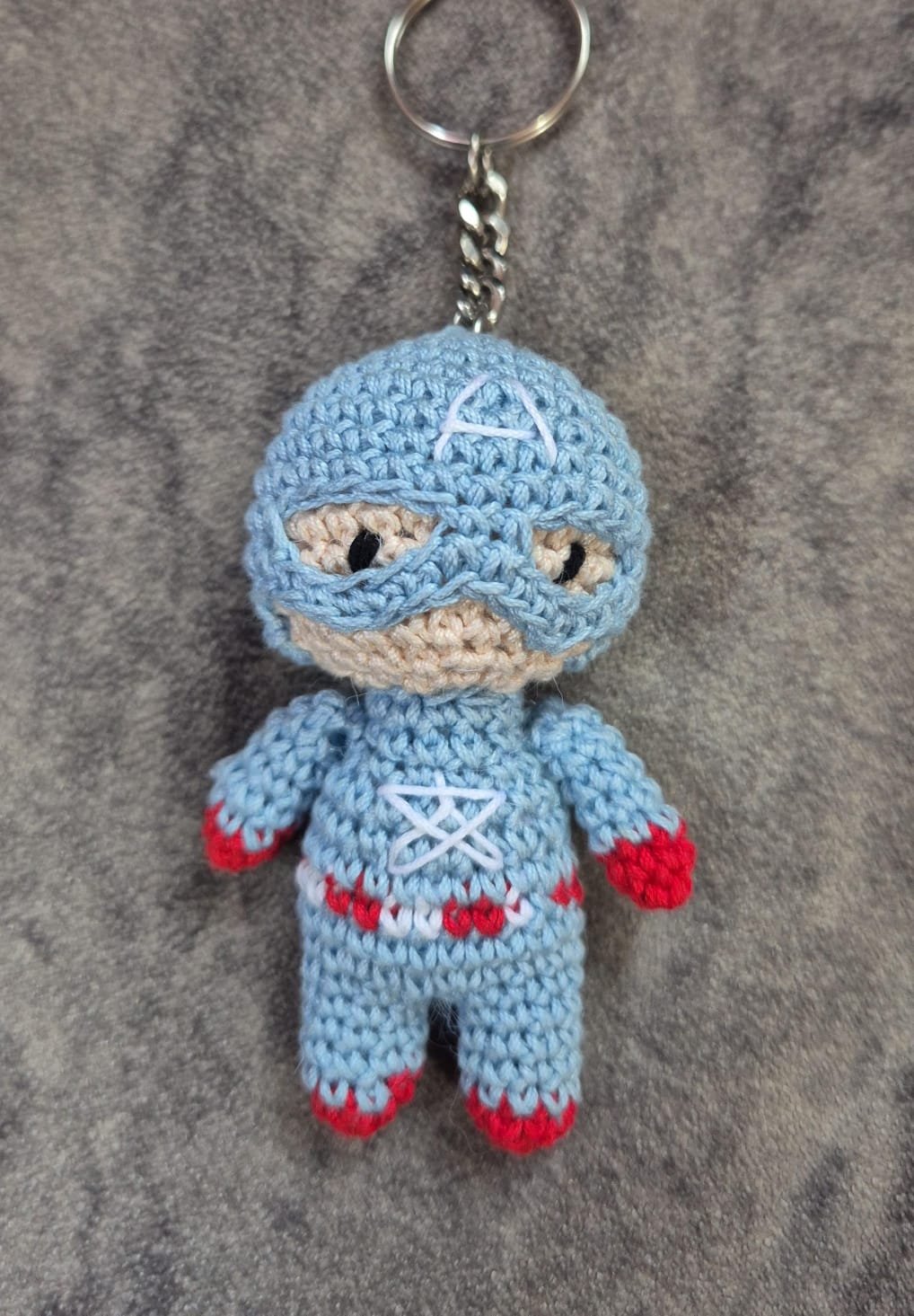 WhatsApp Image 2026-09-04 at 1.18.09 PM Crochet Captain America Keychain - Image 1