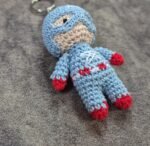 Crochet Captain America Keychain - Image 2