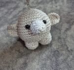 Crochet Elephant Keychain - Image 4