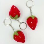 Crochet Heart Keychain