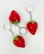 Crochet Heart Keychain