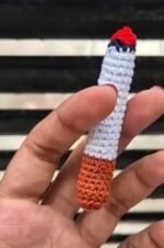 Crochet Cigarette Keychain - Image 3