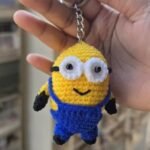 Crochet Minion Keychain